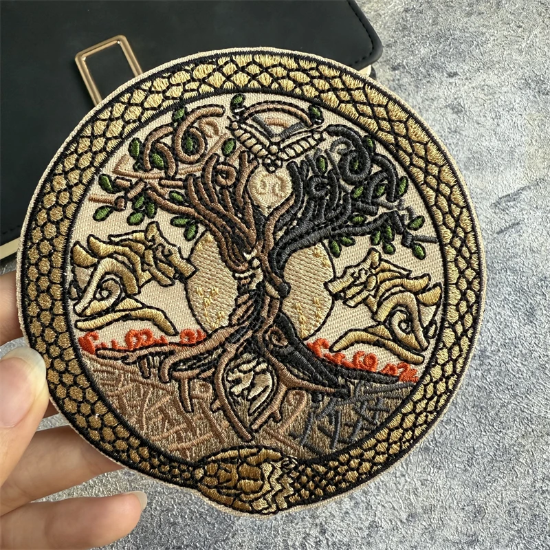

TREE OF LIFE Patch Badge Morale Tactical Airsoft Special Forces Meme Comics Wolf Fenrir Snake Norse Jormungandr Backpack Sticker