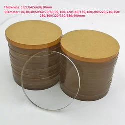 Transparent Acrylic Disc Wafer Diameter 20-300mm DIY Handmade Material Round Plastic Cake Tray Bell Surface Cylinder Head