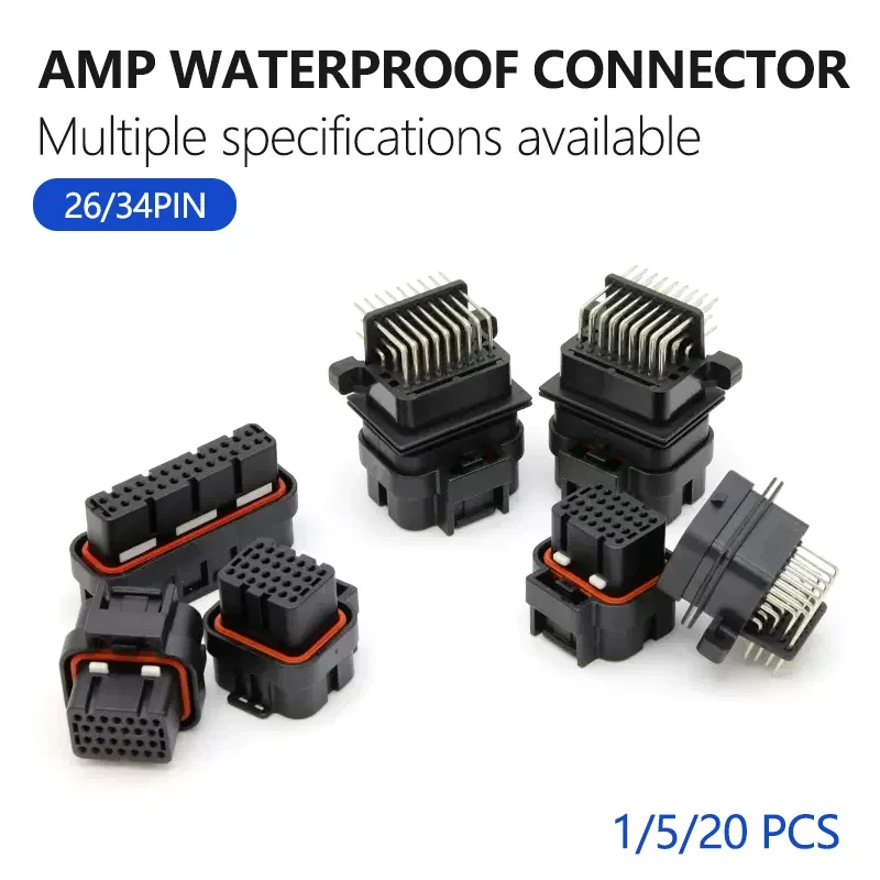 

26/34pin AMP Connector Waterproof Plug Harness 3-1437290-1 6437288-2 9-6437287-8 6473711-1 1473712-1 6437288-1