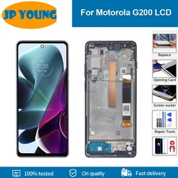 6.8''Original For Motorola Moto Edge 2021 / G200 / Edge S30 LCD Display with frame Touch Panel Digitizer Assembly Replacement