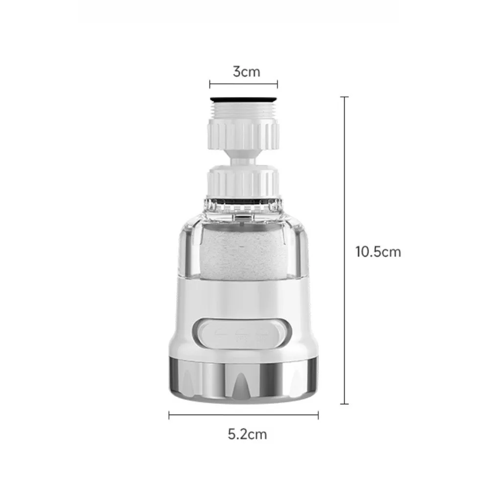

Multi Purpose Kitchen Faucet Filter with 360 Degree Rotation and Six Layer Filtration Includes 4 Replacement Cartridges