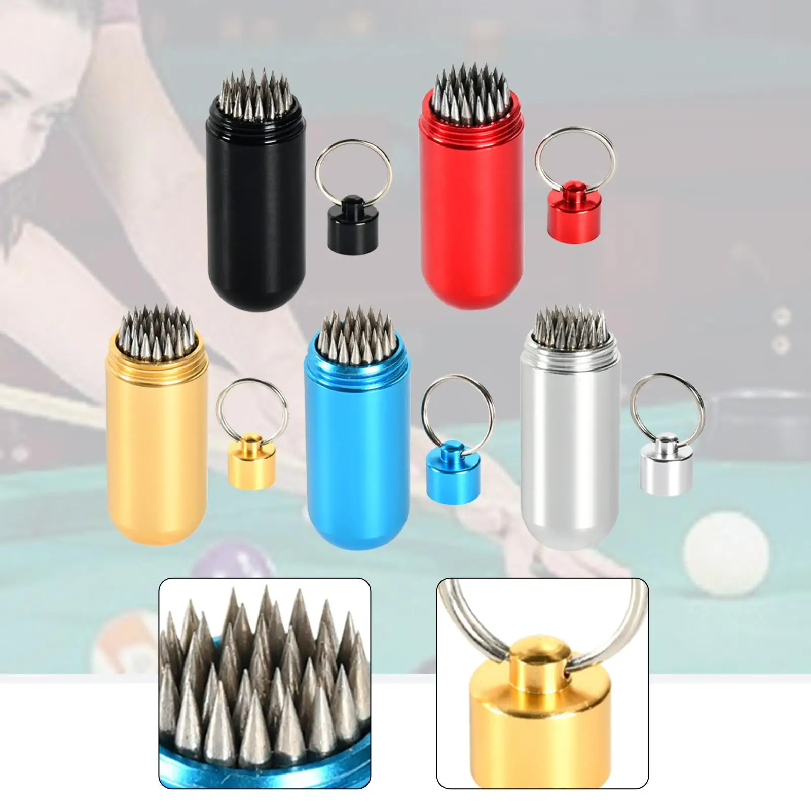 

Инструмент для ремонта наконечников бильярдного кия, форма наконечника, портативный, прочный, с брелком