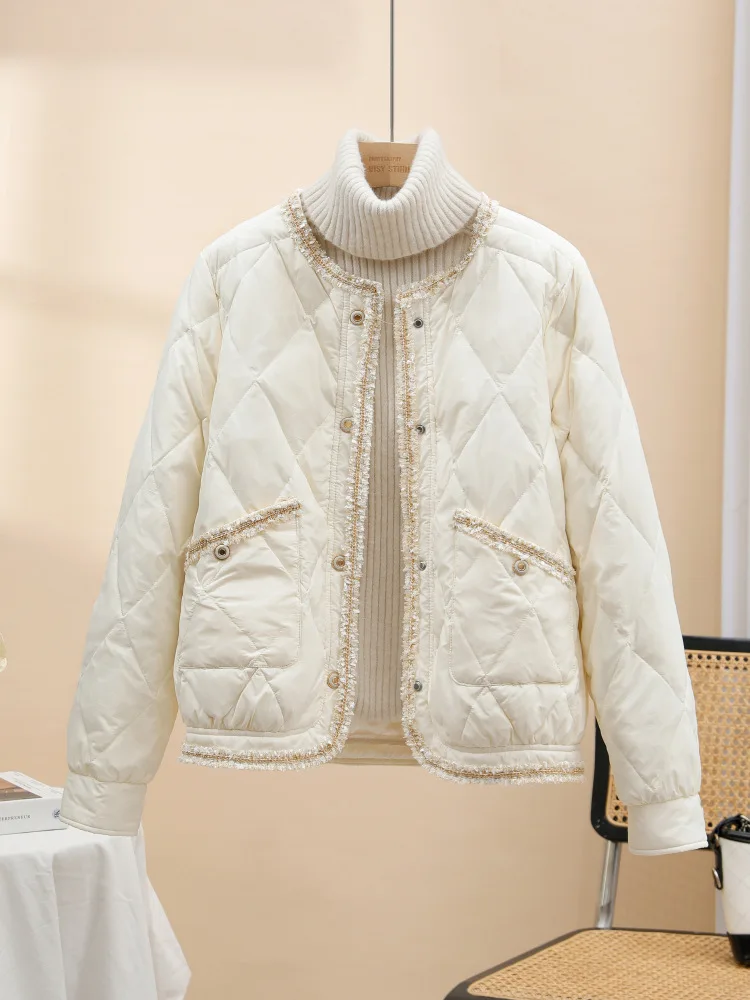 

2024 Women's Lightweight Short Fashionable Warm down Jacket