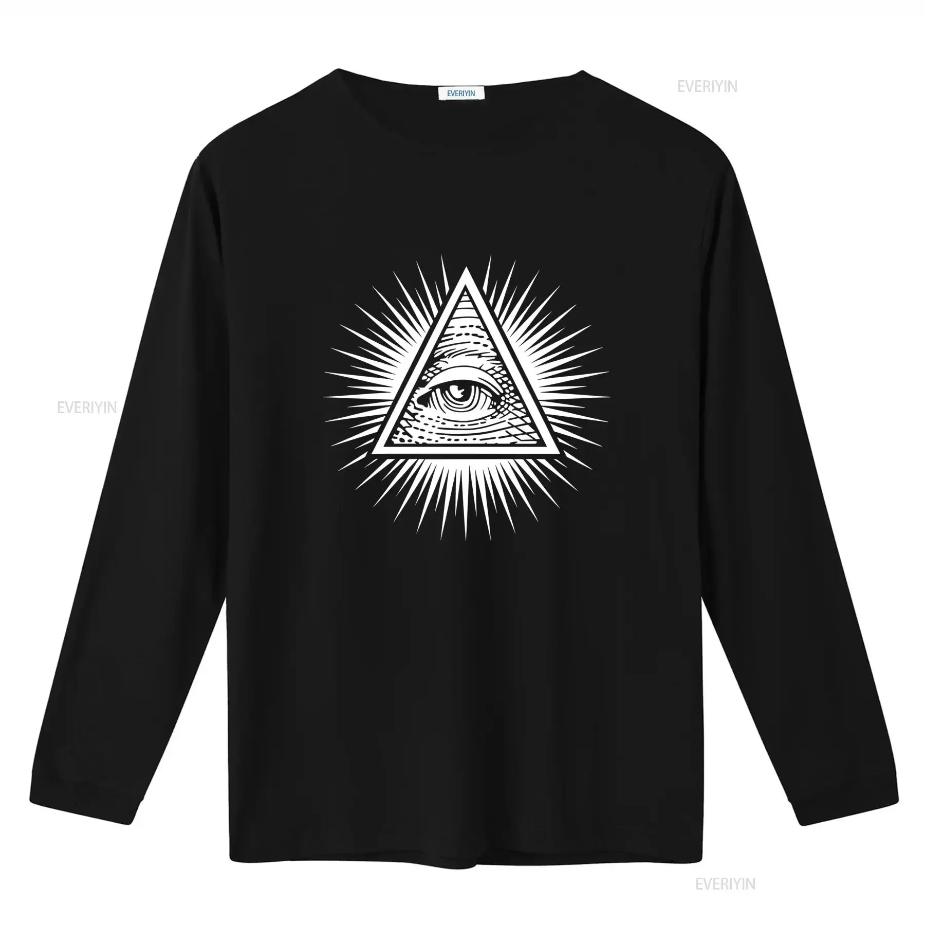 Masonic Eye Of Providence Symbol Illuminati Pyramid Design T Shirt New Arrival vintage Washed Comfortable Casual Slightly
