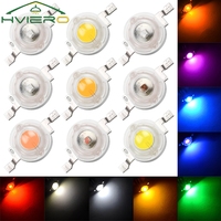 10Pcs 1W 3W High Power LED Chip Lamp Bulb 110-120LM Bead Line Emitter Diode White Red Green Blue Yellow DIY Led Light Decoration