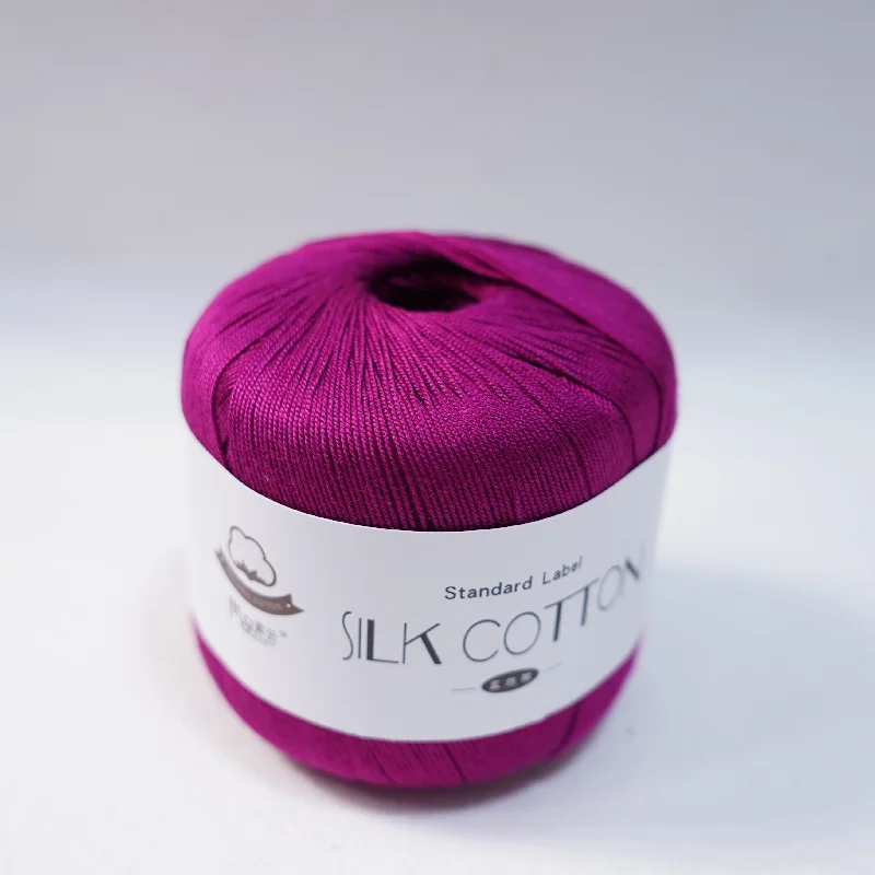 

1Pcs Silk Lace Cotton Milk Crochet Yarn Baby Hand-Knitted Warm Soft Knitting Thread for Hand Knitting Supplies Cross Christmas