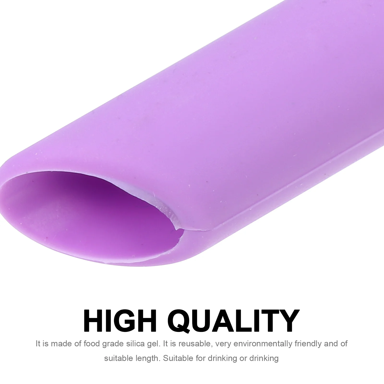 

4Pcs Silicone Straws Set with Cleaning Brush High Temp Stable Reusable for Outdoor Parties Beverages Drinking Straws