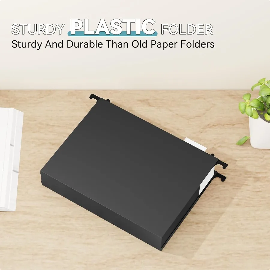 مجلد ملفات معلق من البلاستيك قابل للتوسيع بحجم حرف ترقية 2 جيب أكورديان ممتد 12 عبوة من المجلدات المعلقة ذات سعة إضافية