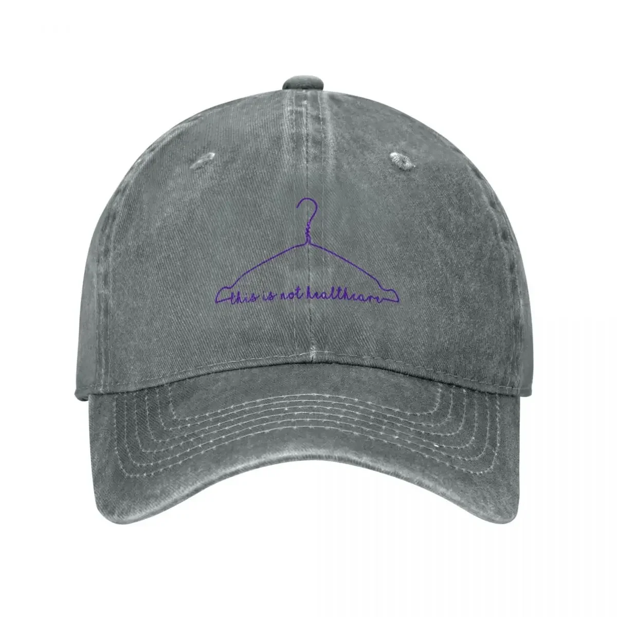 This is NOT healthcare Hanger (purple) Baseball Cap Trucker Cap funny hat Golf Wear Men Women's