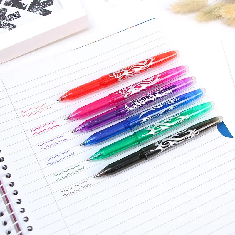 8colors Erasable 0.5mm Gel Pen Kawaii Pens Student Writing Creative Drawing Tools Office School Supply Stationery