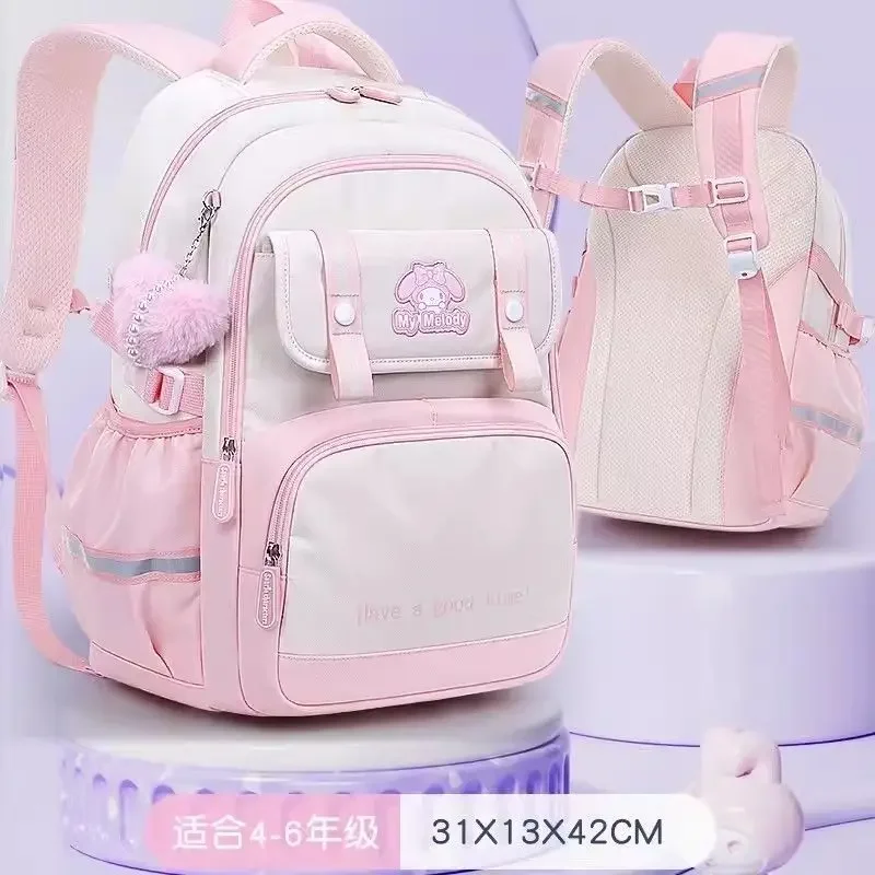 Hello Kitty Schultasche Mädchen Sanrio Kawaii Kuromi My Melody Rucksack Süße süße Cartoon Anime