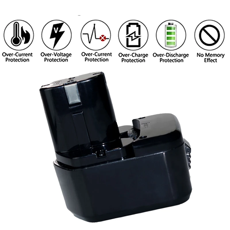 12V 9.8Ah 12.8Ah for Hitachi EB1214S DS12DVF3 Rechargeable Battery Ni-CD Cordless Drill Batteria EB1212S EB1220BL