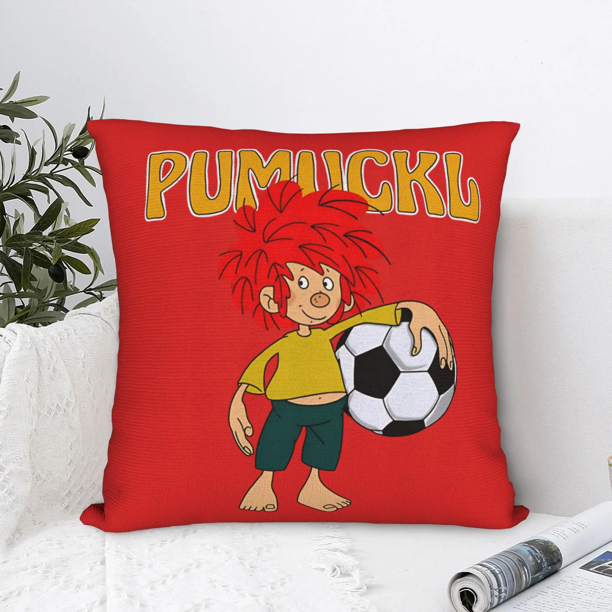 

Pumuckl футбольные квадратные наволочки наволочка модная полиэстеровая декоративная наволочка для дома 18 дюймов
