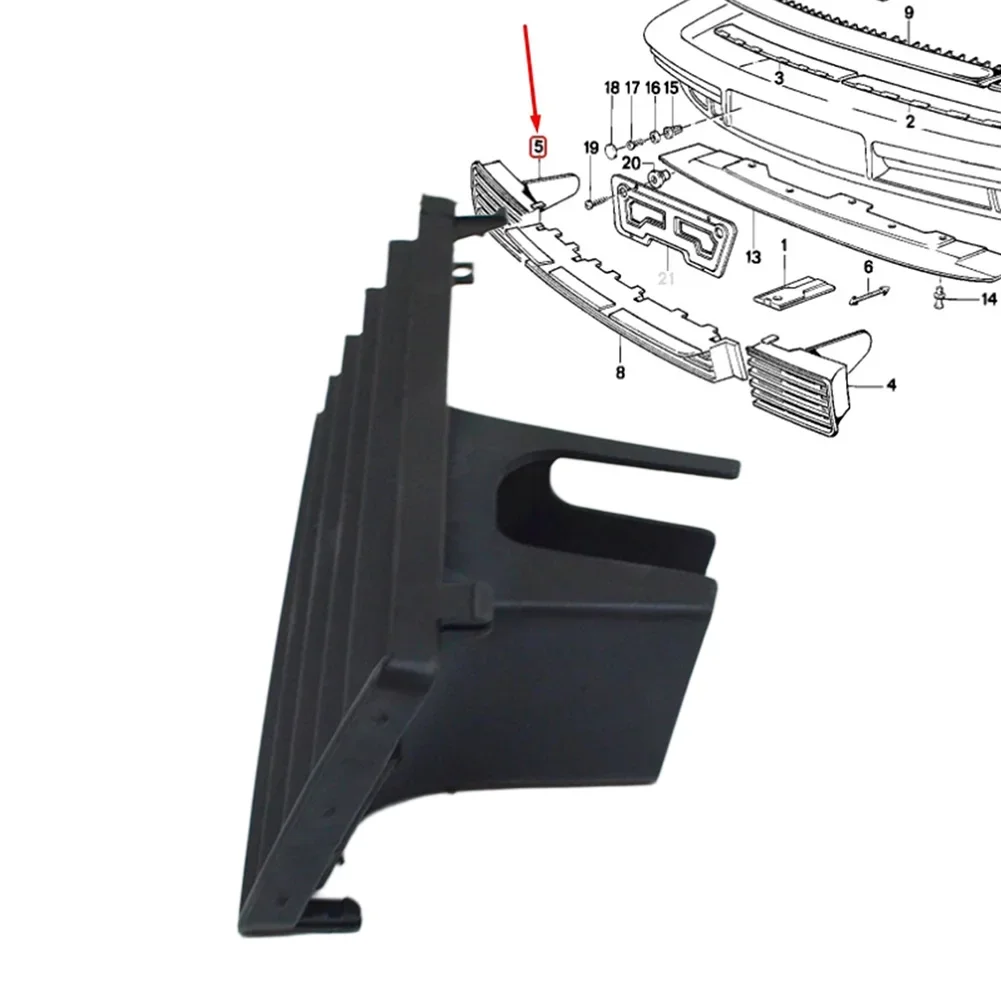 Front Right Bumper Flap For BMW For E32 For 730i For 730iL For 735i For 735iL 51111974442 Black Rubber Exterior Accessories
