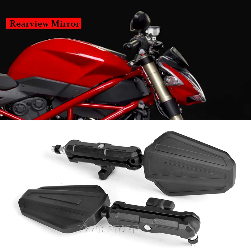 Motorcycle Rearview Side Mirror For DUCATI Streetfighter V4 848 MONSTER 696 796 1100 1200 821 Scrambler 400 800 Moto Accessories