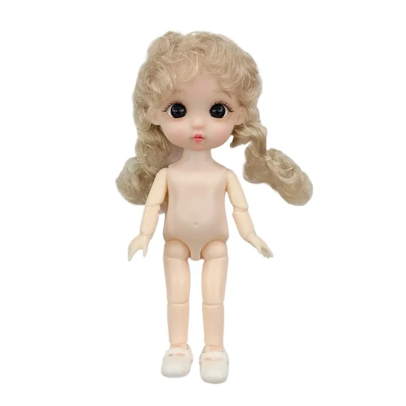 16cm 1/8 3D Simulation Eyes  BJD 13 Movable Joints DIY Dressing Doll Playing Girl Toy