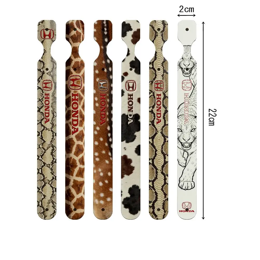 For HONDA ferocious beast High Quality PU Leather Moto Keychain Vintage Style Key Pendant For Scooter Motocross