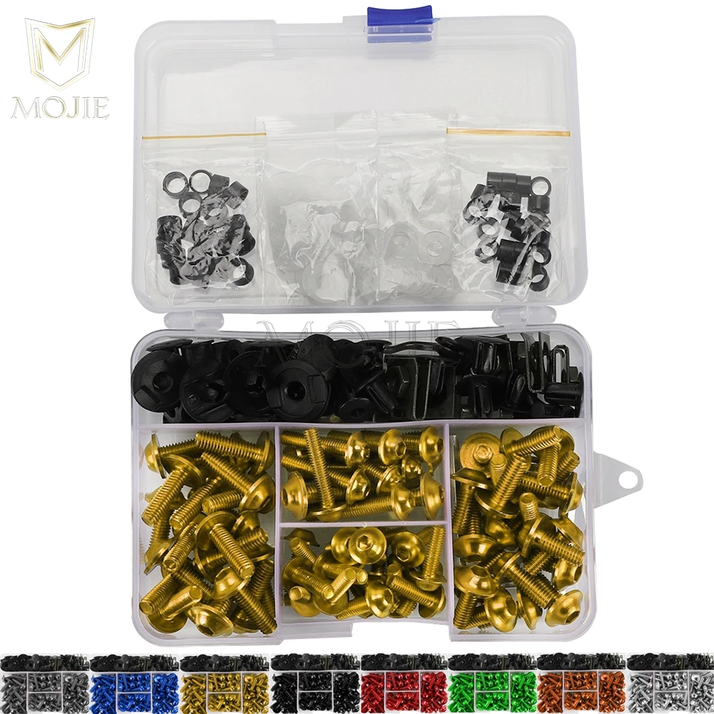 

For BAJAJ PULSAR 200NS Pulsar 125 150 180 200 n160 n250 rs200 ns200 2012-2025 208pcs Motorcycle Bodywork Screws Fairing Bolt Kit