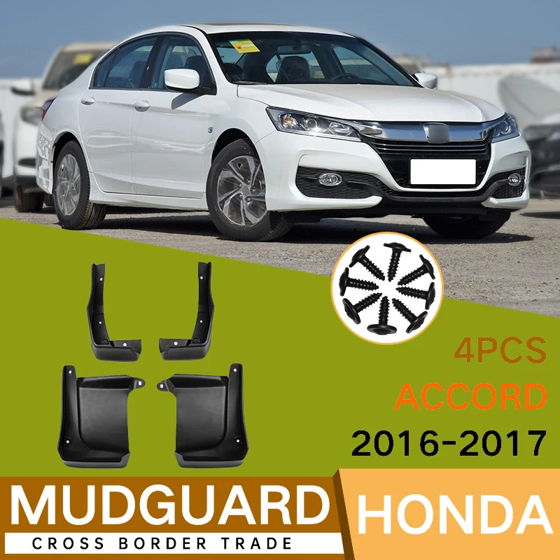 

4Pcs For Honda Accord 2016-2017 Car Tires Fenders Waterproof Mudguards PP Plastic Accessories