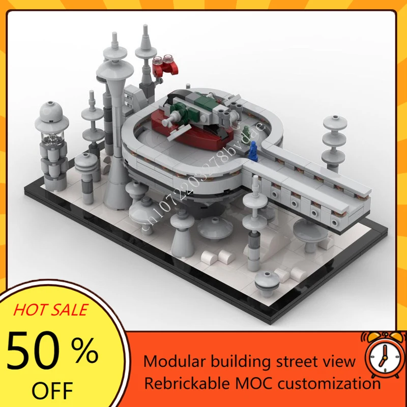 

550 шт.Betrayal on Cloud City, космическая война, оружие MOC, космический корабль, боевая модель, строительный блок, архитектура, сделай сам, образовательная модель, игрушка в подарок