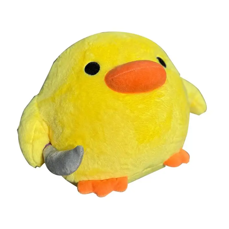 Portable Cute Duck Plush Plush Duck Home Decoration Good Resilience Yellow Huggable And Soft Stuffed Animal For Bedside Table