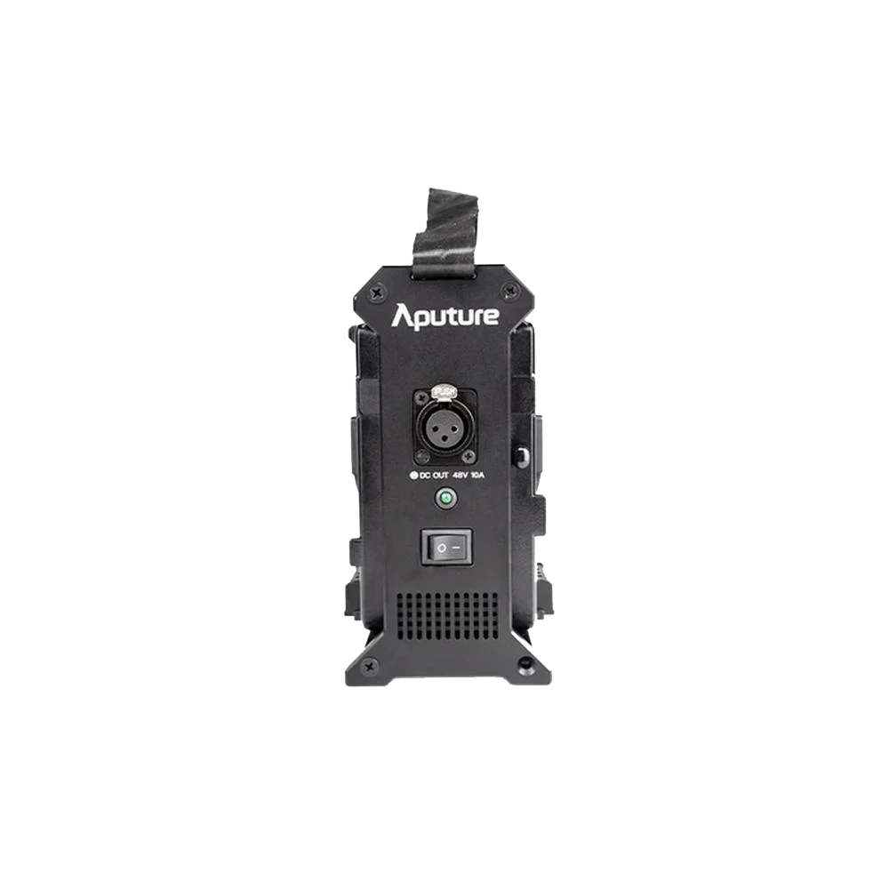 Aputure 2-Bay Battery Power Station V-Mount Dual Battery External Power Supply Box dla Amaran 300C Nova P300C Video Light