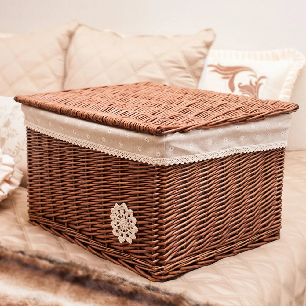 

Wicker Rattan Woven Basket M Natural Fragrance Eco-Friendly Multifunctional Storage Solution Wicker Basket Woven Box