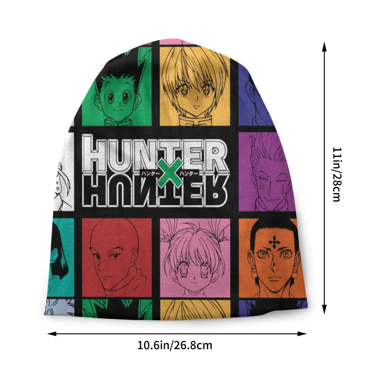 Custom Hunter X Hunter Beanie Bonnet Hat Fashion Unisex Adult Hisoka Morow T Shirt Hxh Killua Zoldyck Warm Skullies Beanies Cap