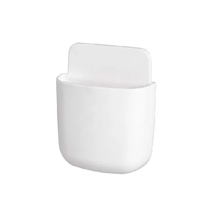 Wall Mounted Organizer Storage Box Remote Holder Adhesive Stand Holders Multifunction Storage Box use for Mobile Phone Charging