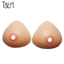 Silicone Realisitc Breast Forms Crossdresser Sticky Boobs Self-adhesive Realistic Big Boobs 2Pcs Tit Pad for Shemale Cosplay