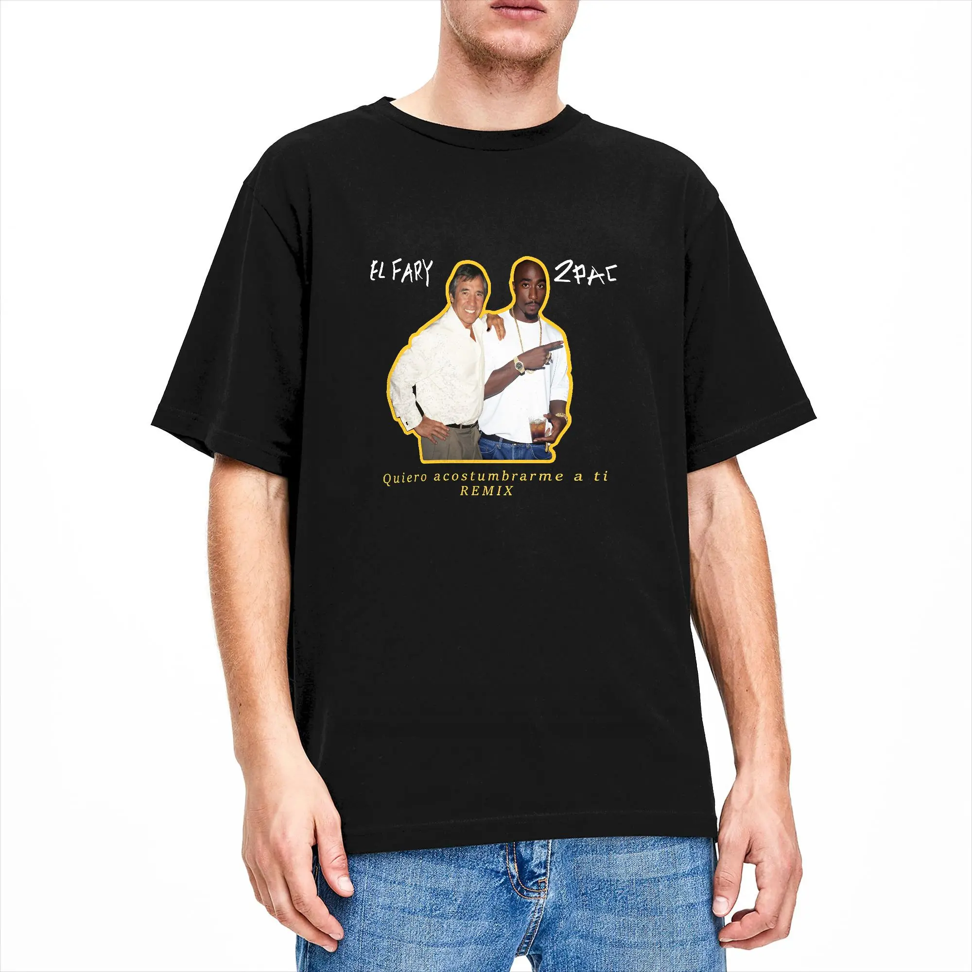 El Fary Spanish Retro  (9) T Shirt Men  Street Style T Shirts Summer Round Neck Harajuku Tee Shirt Dropshipping Oversized Tops