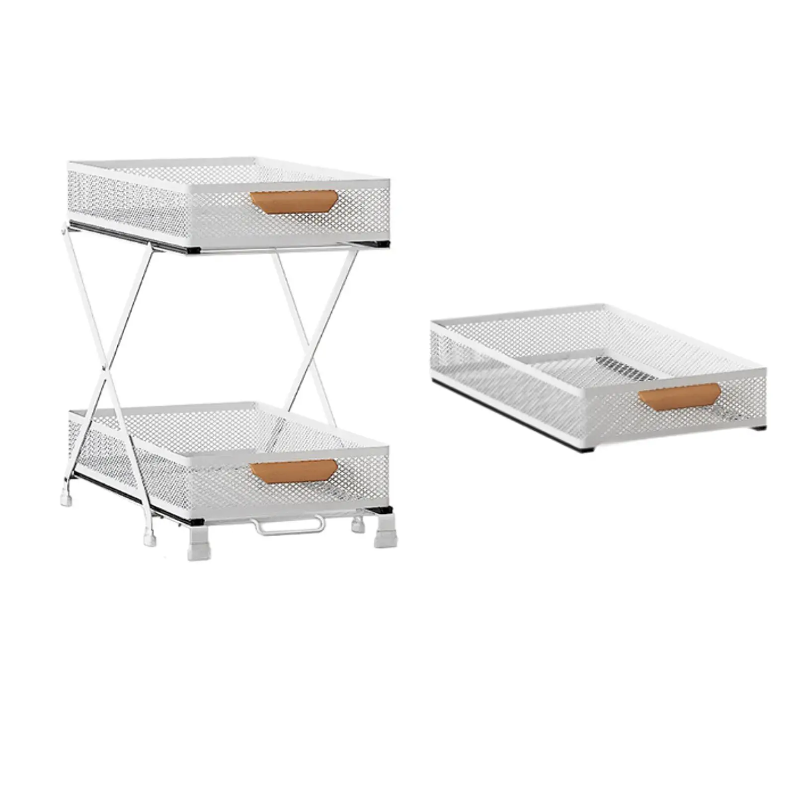 Pull Out Cabinet Organizer Slide Out Spice Rack for Kitchen Bathroom Cabinet