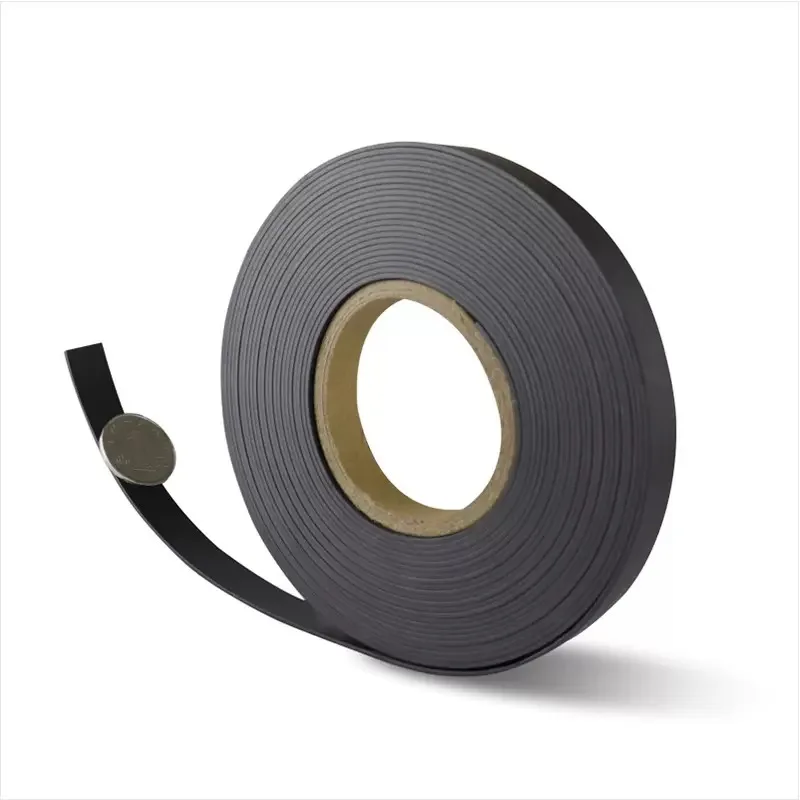 1meters a roll 10*2mm Flexible Soft Magnetic Rubber Magnet Strip Tape for Home doors and windows Office equipment