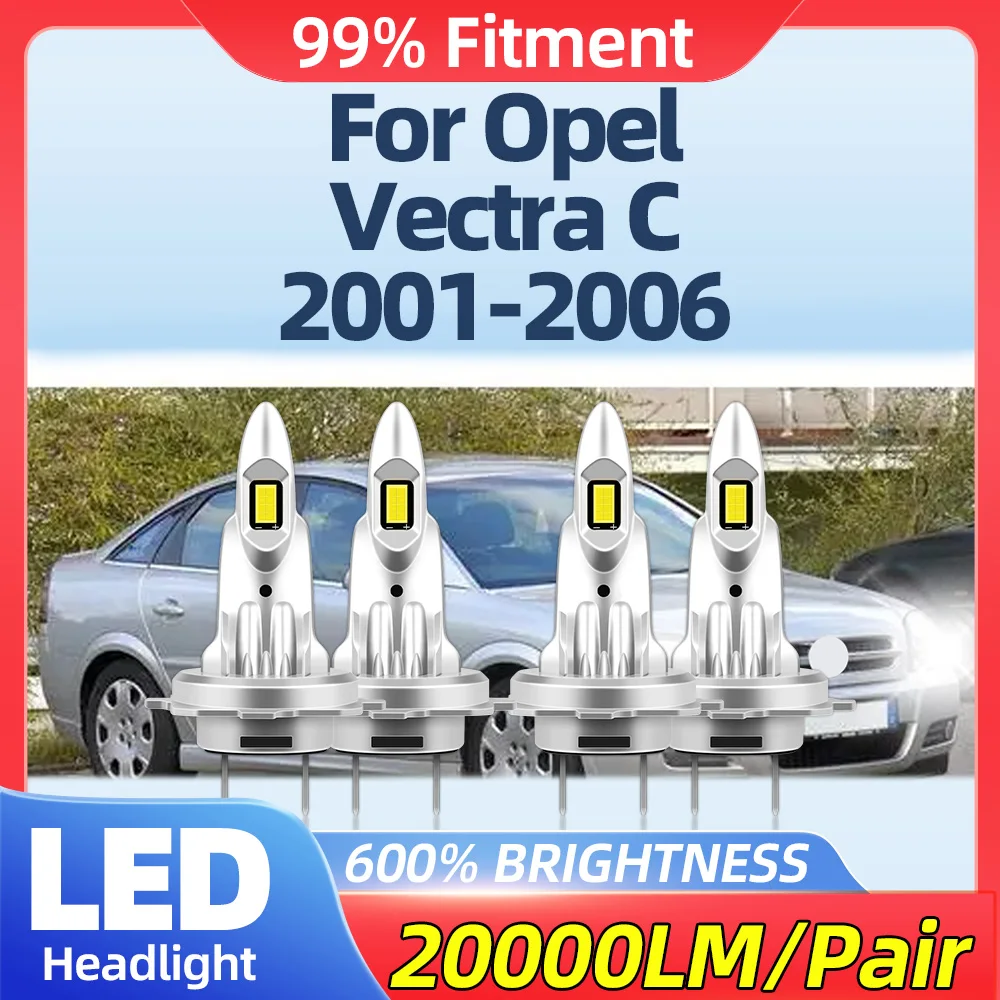 

40000LM LED Car Headlight Bulbs 240W Auto Lamps 12V 6000K White Front Lights For Opel Vectra C 2001 2002 2003 2004 2005 2006