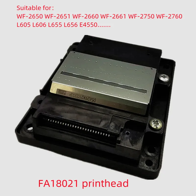 FA18021 Printhead Printer Print Head for Epson WF-2650 WF-2651 WF-2660 WF-2661 WF-2750 WF2650 WF2651 WF2660 L605 L606 L655 L656