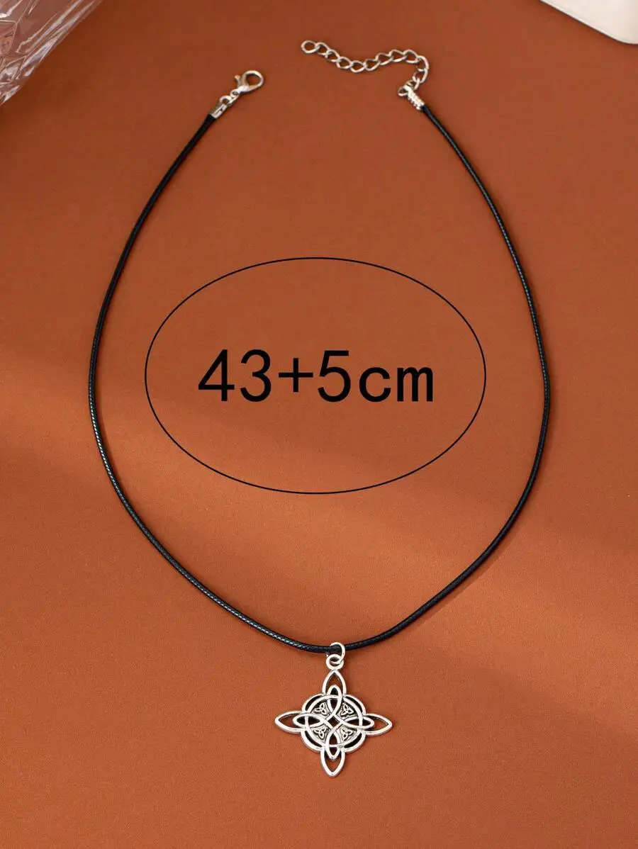 

Vintage Minimalist Celtic Knot Pendant Necklace For Women Daily Wear
