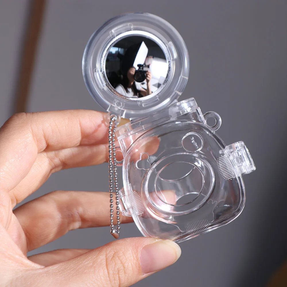 

Waterproof Selfie Mirror Crystal Case Set Protection Case Transparent Crystal Case Camera Bag Multipurpose Casual