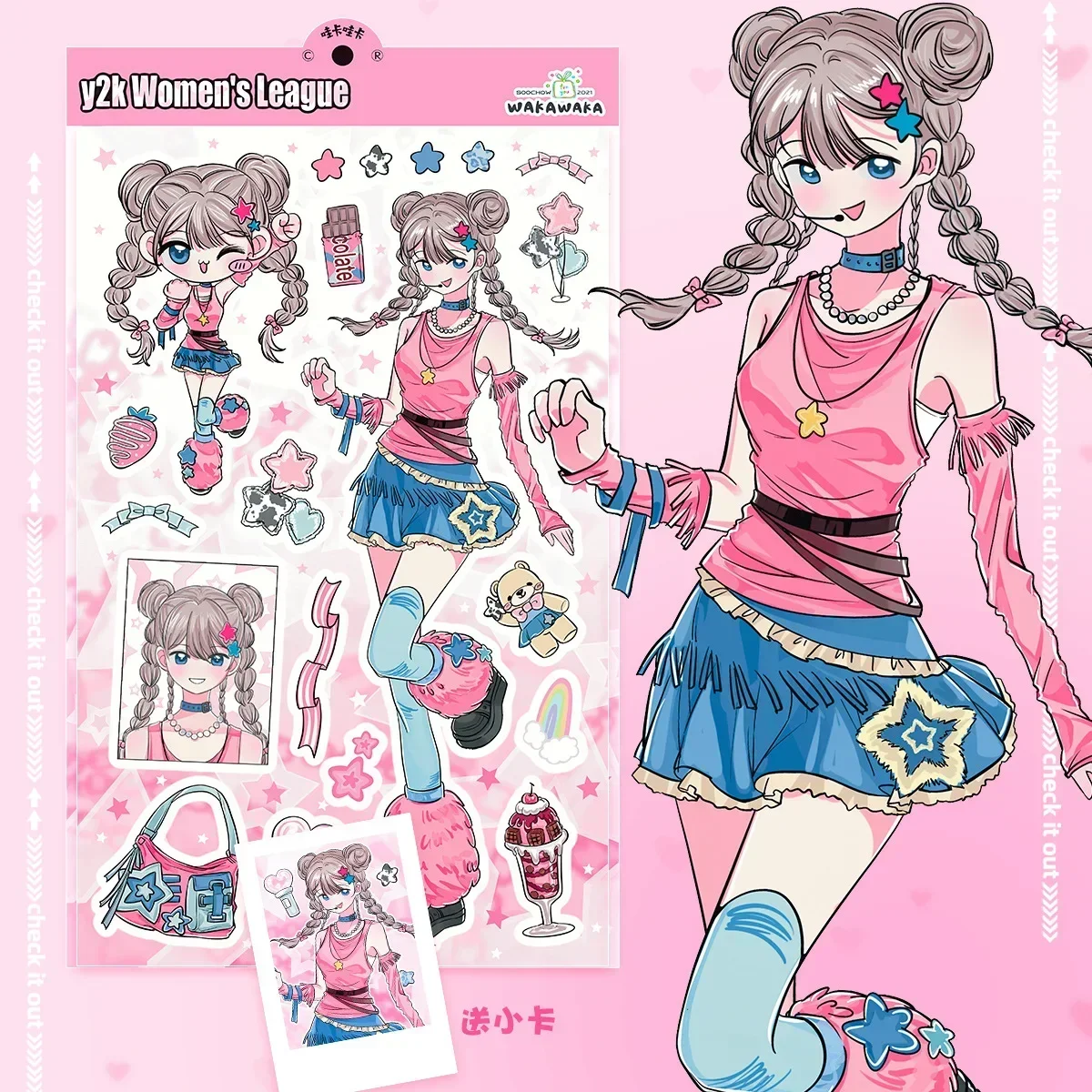 Imagem -03 - Girls Comic Sticker Girl Group Faça Você Mesmo Decoração Personagem Y2k