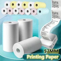 57mm HD Thermal Paper Color Self-adhesive Printing Paper Label Paper Instant Printer Printing Paper Replacement Accessories