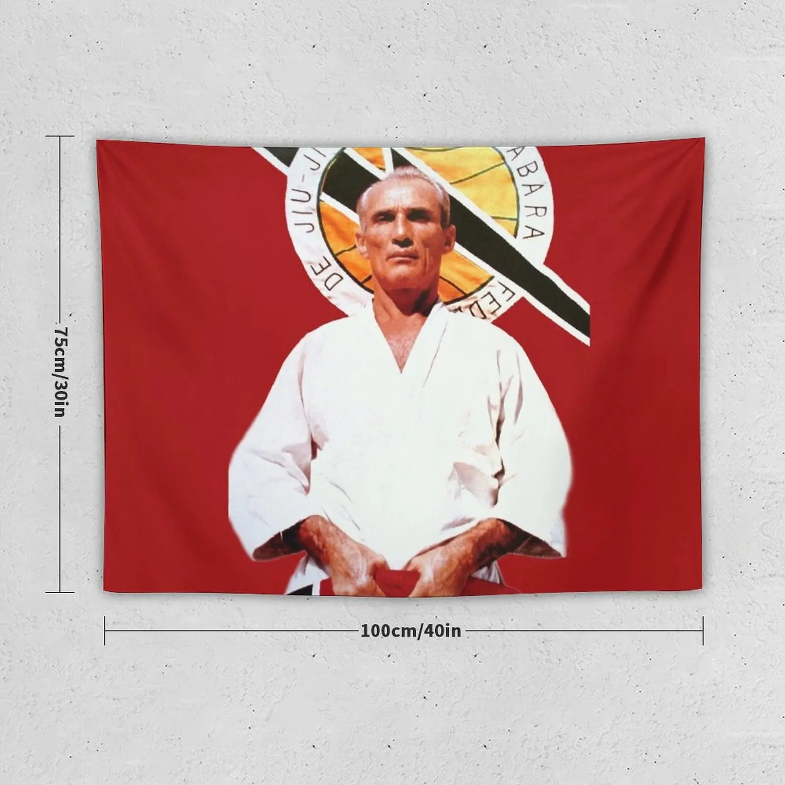 Helio Gracie - Famed Brazilian Jiu-jitsu Grandmaster Tapestry Tapete For The Wall Bathroom Decor