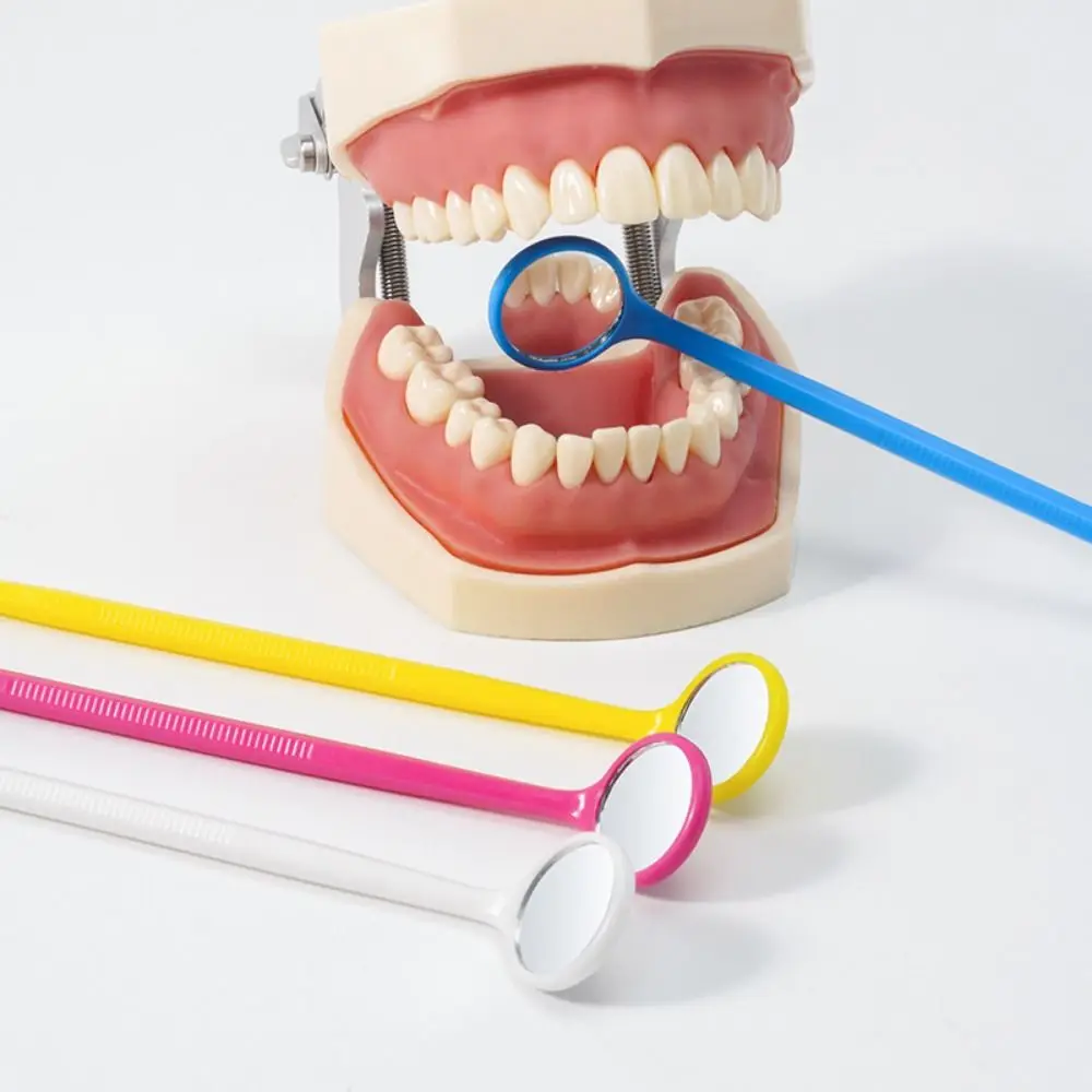 Espelho bucal descartável simples multiuso, antiderrapante, antiembaçante, plástico, espelho dental, inspeção de segurança, boca