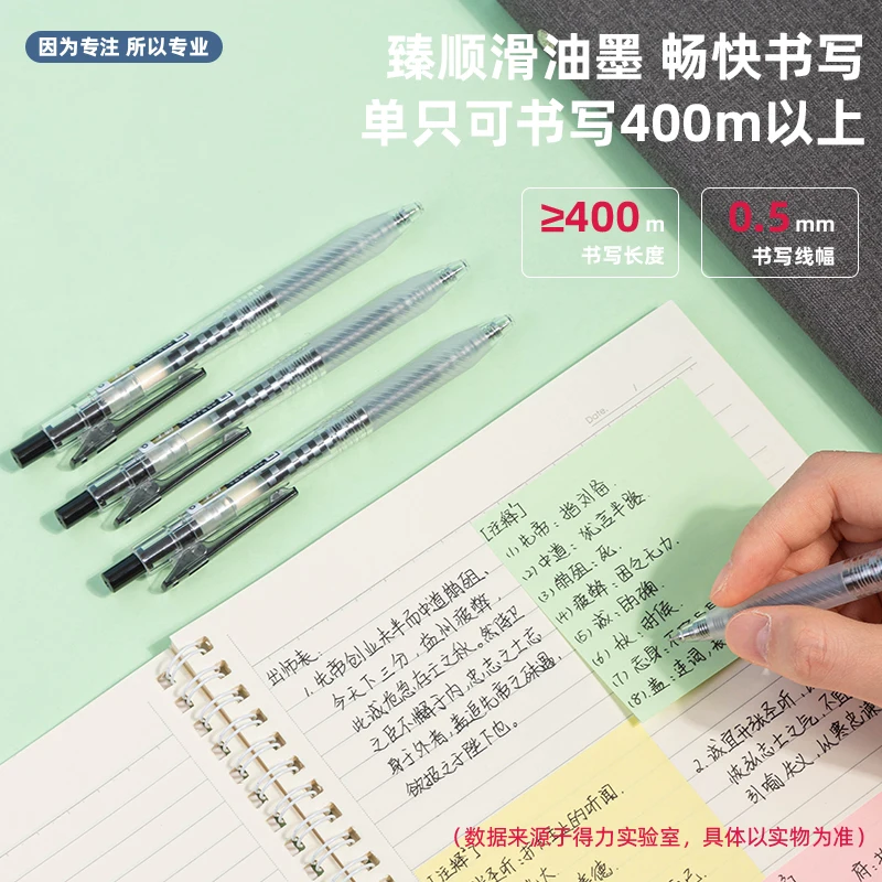 Deli 0.5mm Signature Pen Black Red Ink Gel Pen School Student Supplies Office Supplies Stationery High-quality Pen