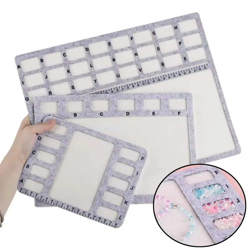 Felt Felt Beading Tray Felt Surfaces Alphabetic Scale Beadwork Design Tray Measurement Markings Nonslip Bead Pad