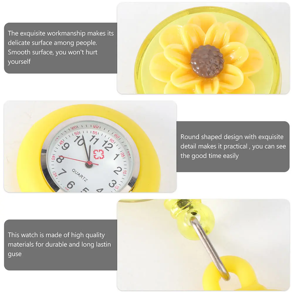 2 قطعة شارة جيب ممرضة مشاهدة الطبيب الساعات الممرضات الملحقات الخضراء لطيف فوب #5