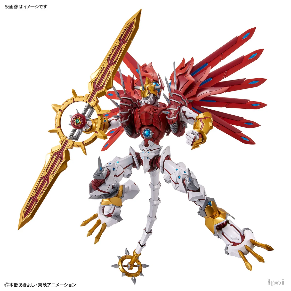 Bandai Original   FIGURE-RISE STANDARD AMPLIFIED DIGIMON 05 RESCUER FLASH TYRANNOSAURMON Anime Action Figure Assembly Model To