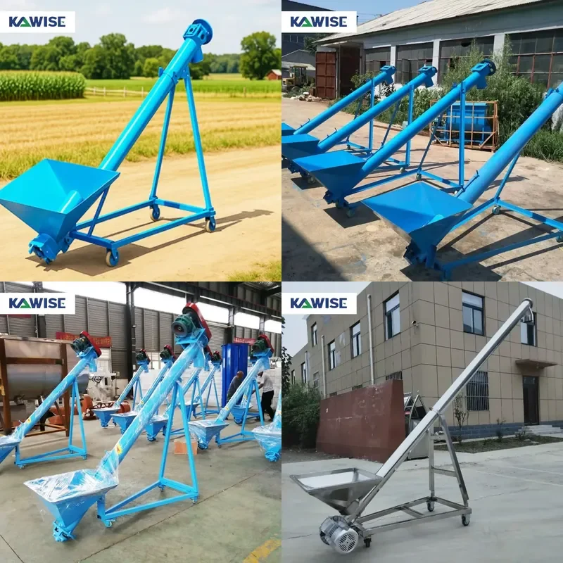 Screw Conveyor Auger Elevator for Feed Grain Powder Pellet Transport Material Handling Agriculture and Industry