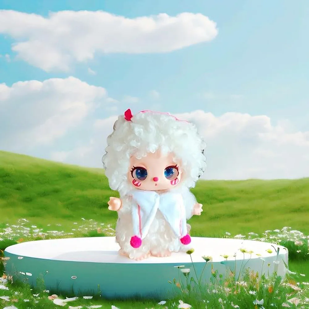 Liila Bunny الجيل الثالث من حيوانات محشوة رائعة وقابلة للجمع مع ملابس موسمية، ألوان مختلطة