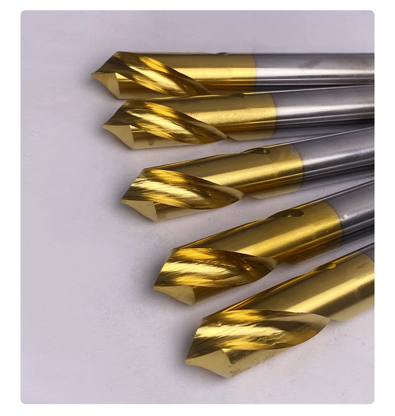 HSS-Co NC Spot Drill HSS Carbide Stub Center Bit 60° 90° 120° 1-20mm Chamfer Location Prepare Guide Pilot Hole CNC Machine Tool