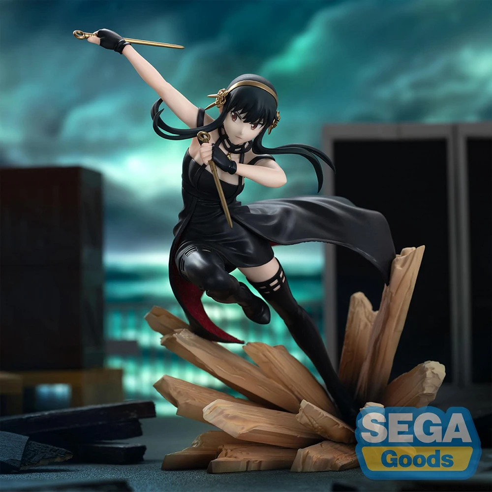 100% original em estoque sega luminasta espião × família yor forger anime figura de ação modelo decoração garagem kit coleção