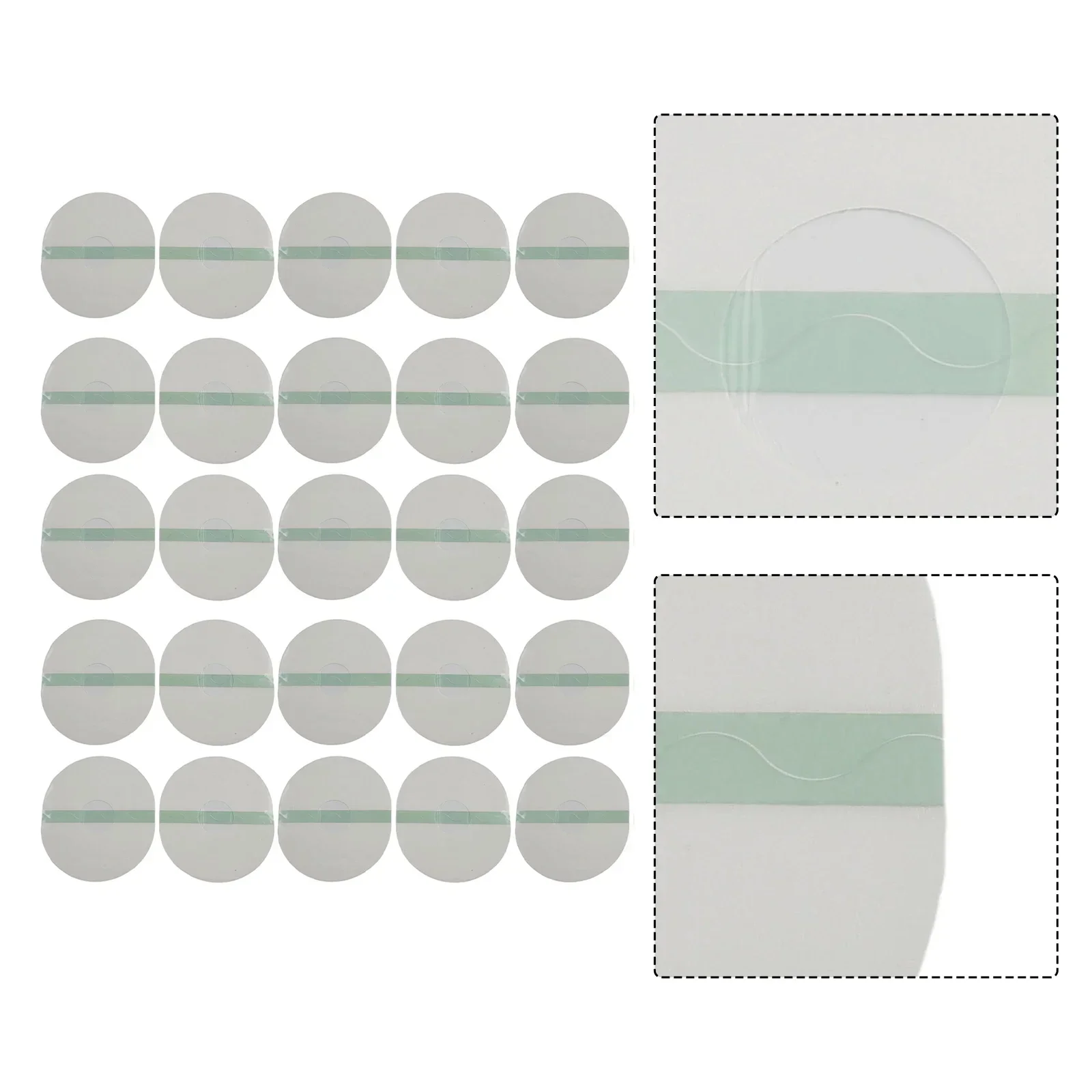 25Pcs Transparent Waterproof Adhesive Patches Freestyle Libre Sensor Covers Patch Clear CGM Overpatch Tape Long Lasting